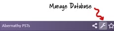 Manage Database icon